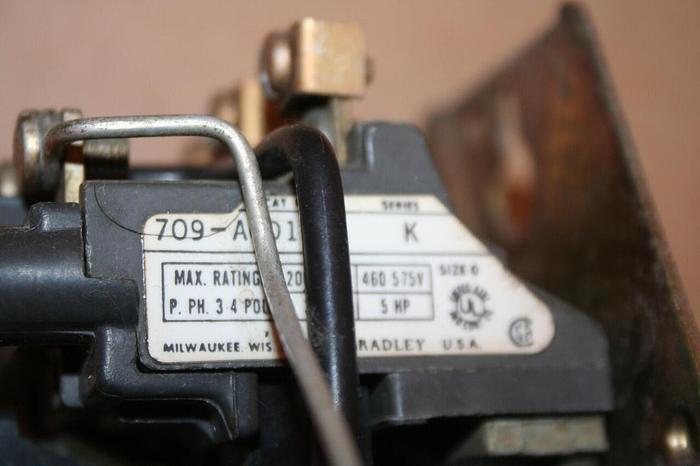 Used ALLEN BRADLEY Motor Starter 709-AOD103 SER K #22053