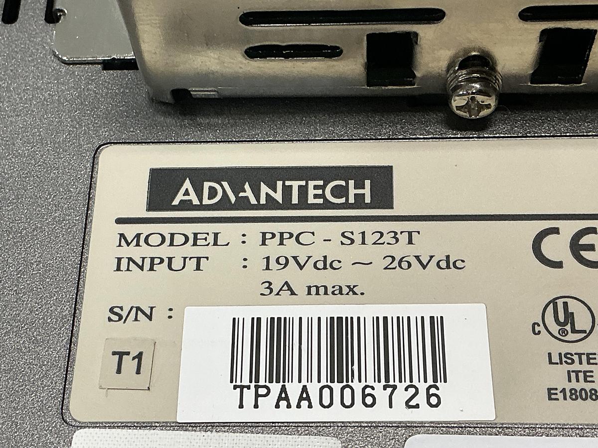 Used ADVANTECH PPC-S123T