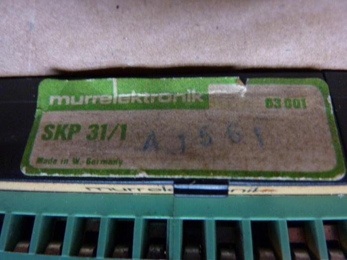 Used MURR ELEKTRONIK Plug In Card Slot 63001 #25611