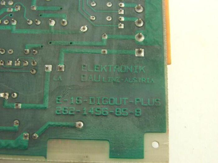Used ELEKTRONIK Circuit Board E-16-DIGOUT-PLUS 262-1456-85-B #6917