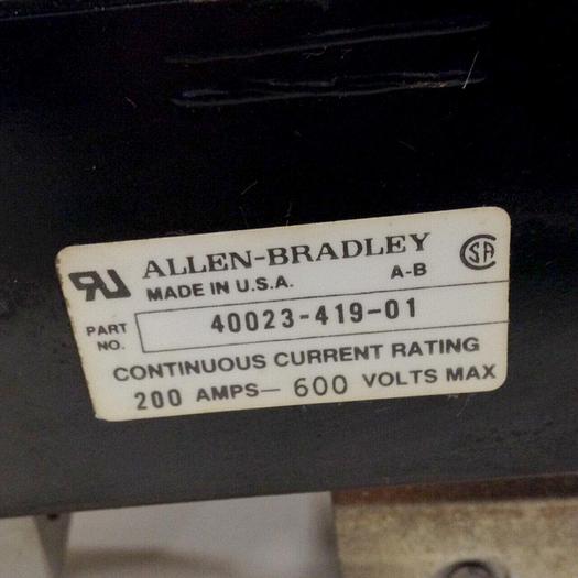 Used ALLEN BRADLEY Fuse Block 40023-419-01 #81864