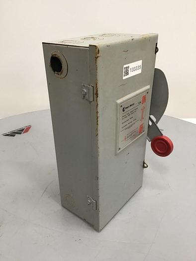 Used EATON CORP 30 Amp Safety Disconnect Switch H361SNK #133335