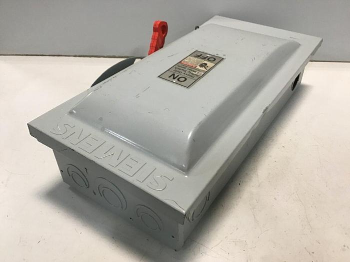 Used SIEMENS 100 Amp Safety Disconnect Switch HF363 #120531