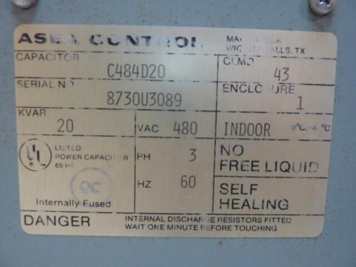 Used ASEA BROWN BOVERI Capacitor C484D20 #28616