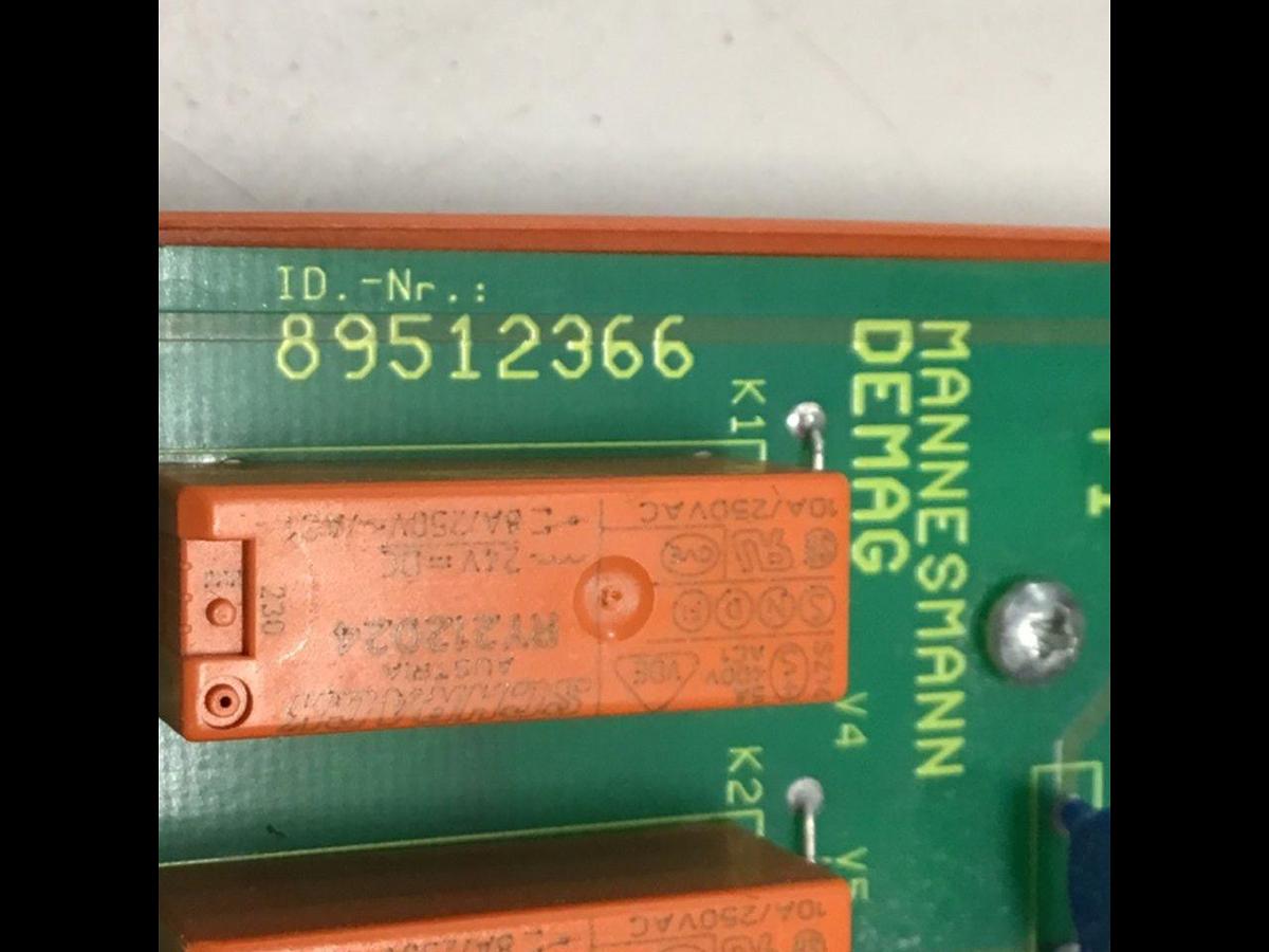 Used MANNESMANN DEMAG Circuit Board 89512366 USED