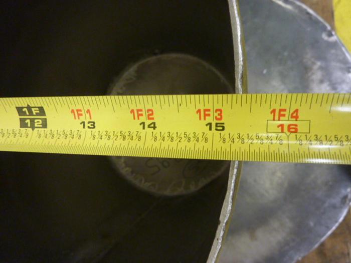 Used METAL FABRICATOR Stainless Steel Hopper HOPPER559 #59559