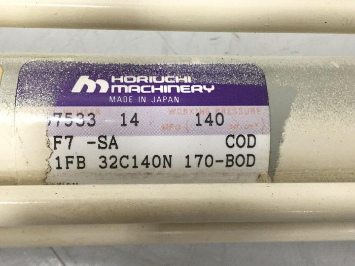 Used HORIUCHI MACHINERY Cylinder F7-SA 1FB32C140N170-BOD #117326