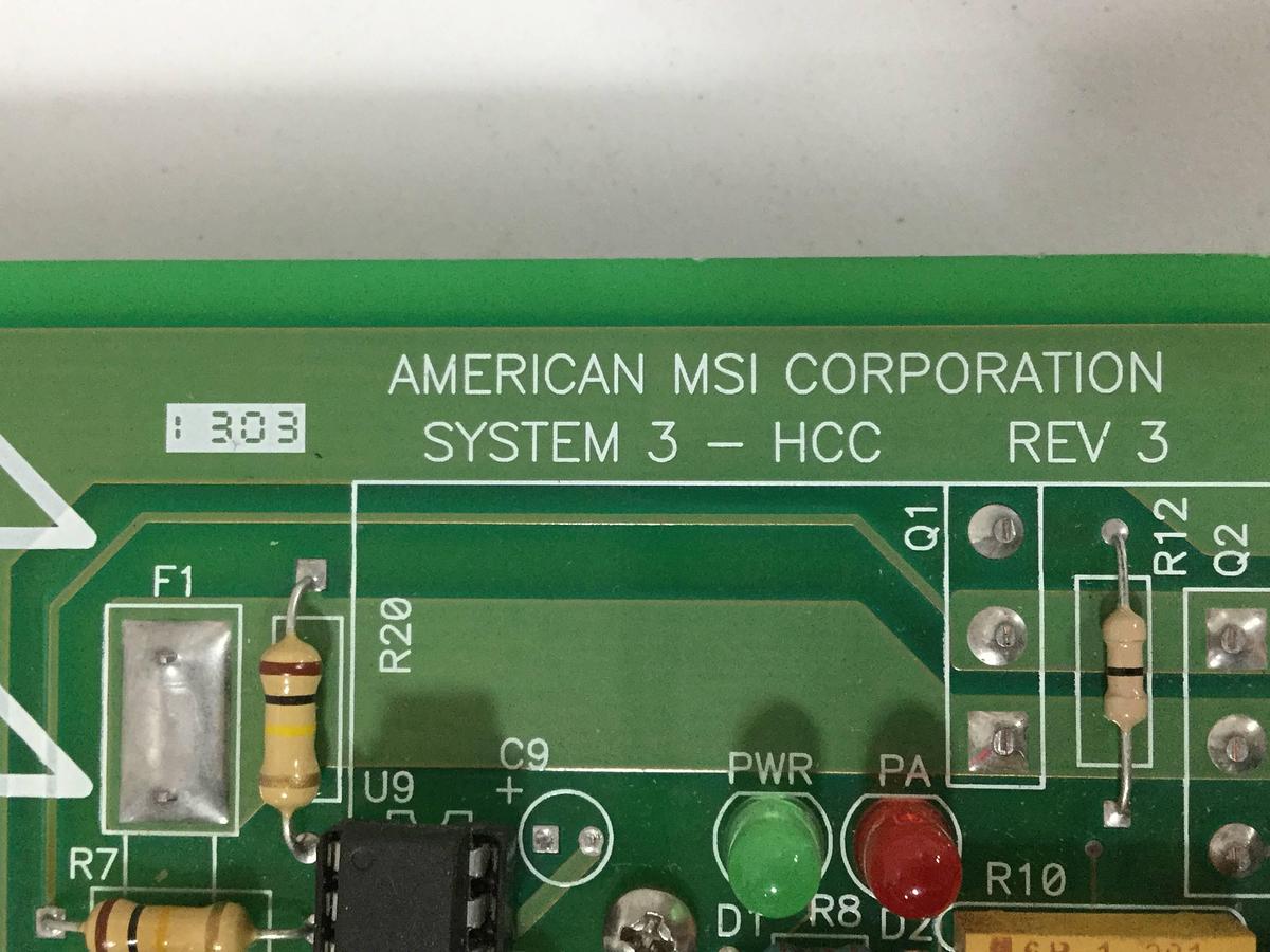 Used AMERICAN MSI Control Board C3201.010.045 Used