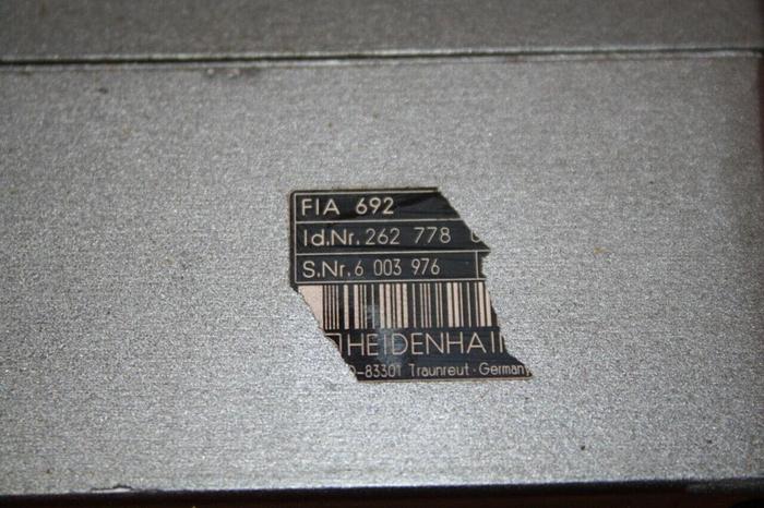 Used HEIDENHAIN CORP Interpulation Box 262 778 0 Used