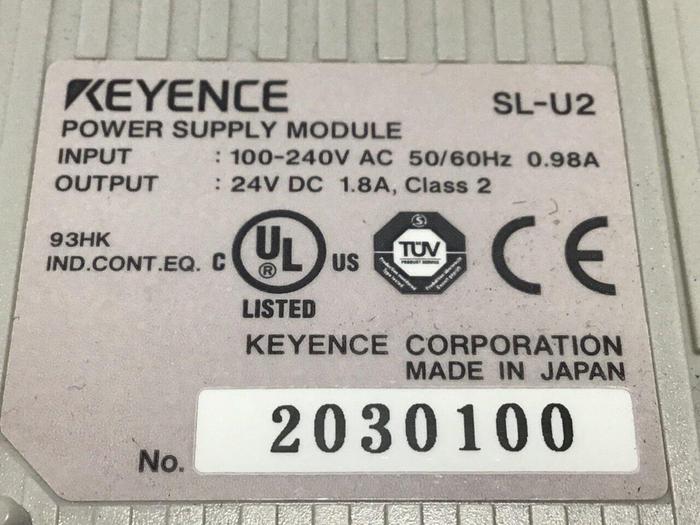 Used KEYENCE CORP Power Supply Module SL-U2 #112958