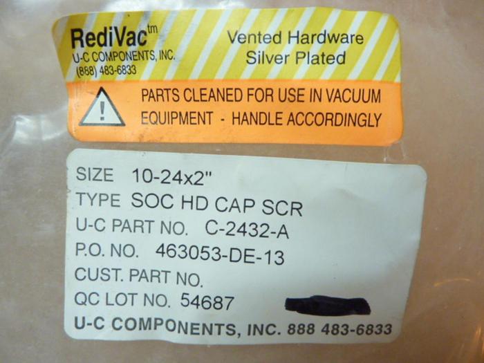 U-C COMPONENTS Socket Head Cap Screw C-2432-A #41287