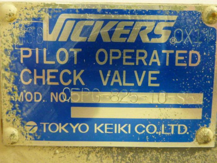 Used VICKERS Pilot Operated Check Valve C5PG82510S54 #66061