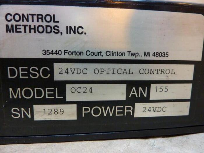 Used CONTROL METHODS Optical Control OC24 #21579