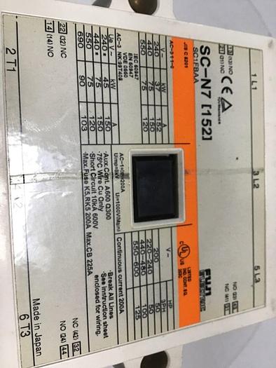 Used FUJI ELECTRIC Contactor SC-N7 SC1FBAA #141282