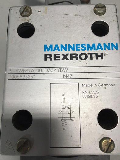Used MANNESMANN REXROTH Solenoid Valve 54WMRA10D32YBW #135651