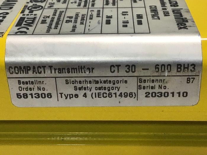 Used LEUZE Light Curtain Transmitter CT30-600BH3 #130192