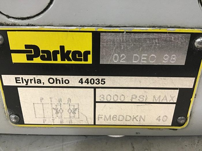Used PARKER Hydraulic Flow Control Valve FM6DDKN 40 USED