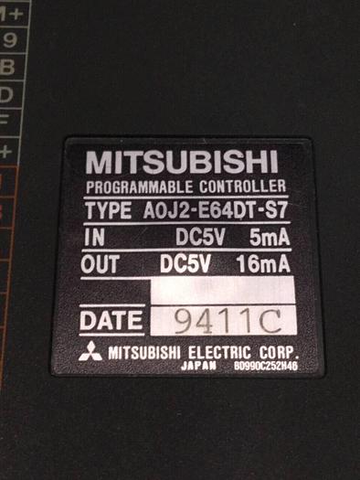 Used MITSUBISHI Programmable Controller A0J2-E64DT-S7 #100385