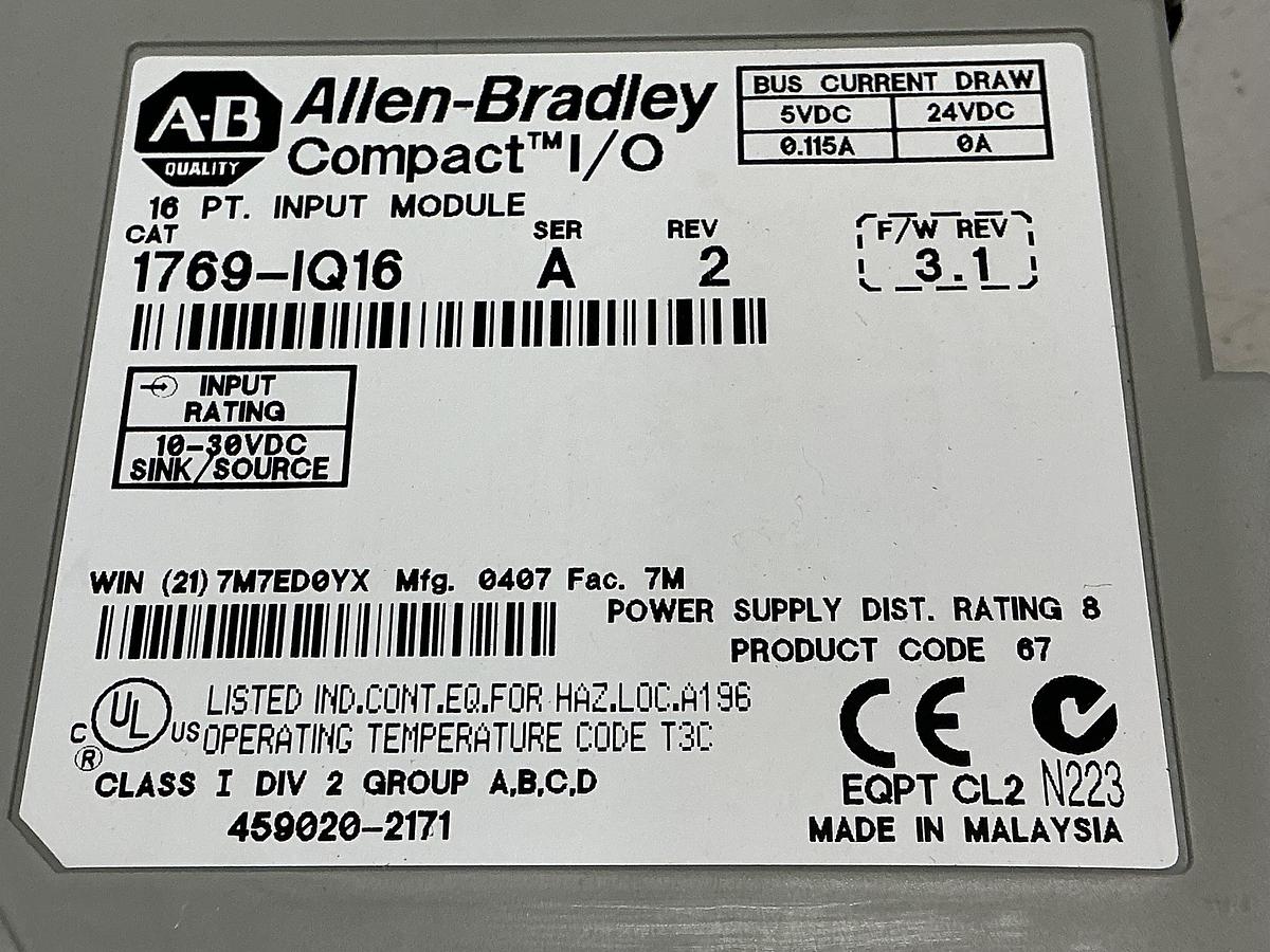 Used ALLEN BRADLEY 1764-28BXB SER B