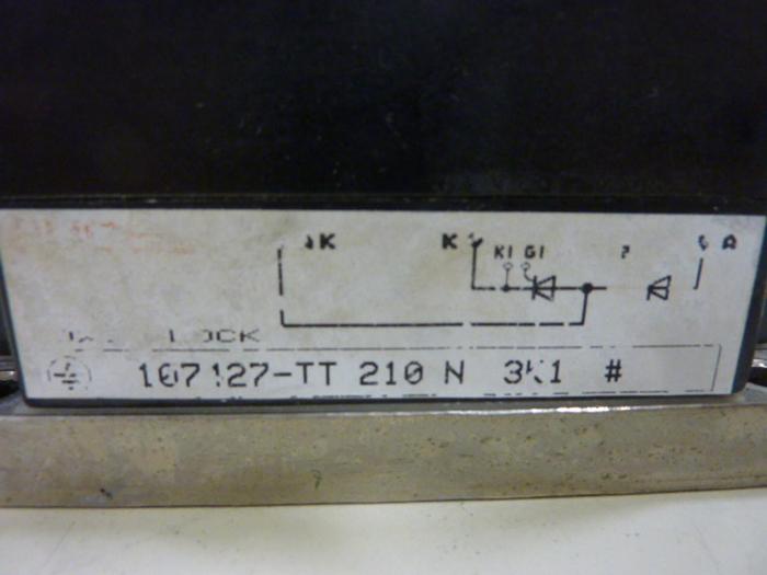 Used EUPEC Power Block 107127-TT 210 N 3K1 #60388