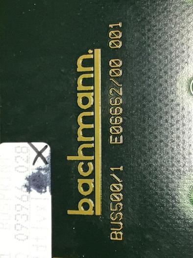 Used BACHMANN Back Plane Circuit Board BUS500/1 #120115