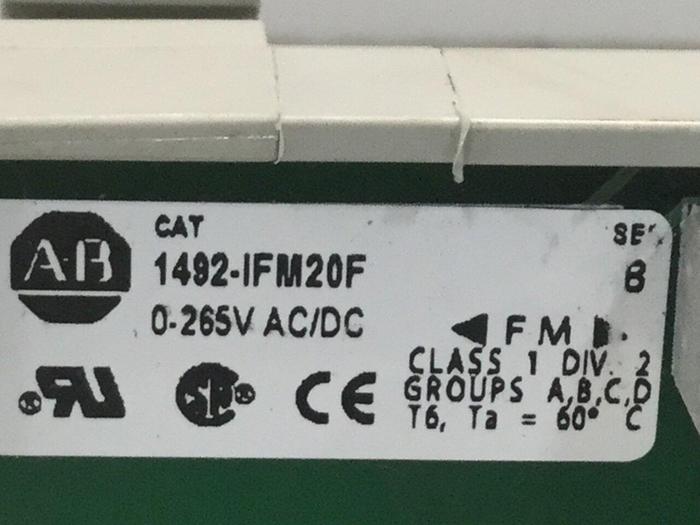Used ALLEN BRADLEY Module 1492-IFM20F #105530