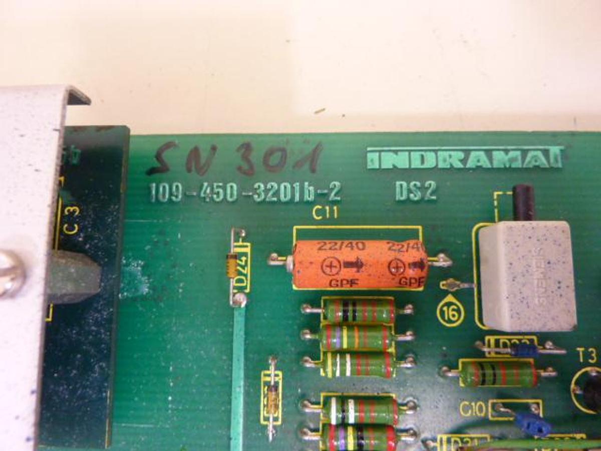 Used INDRAMAT Circuit Board 109-450-3201B-2 #60161