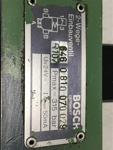 Used BOSCH Valve 0 810 070 029 #136722