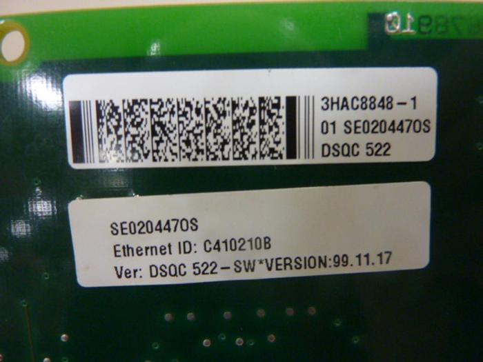 Used ABB Circuit Board DSQC 522 3HAC8848-1 #48646