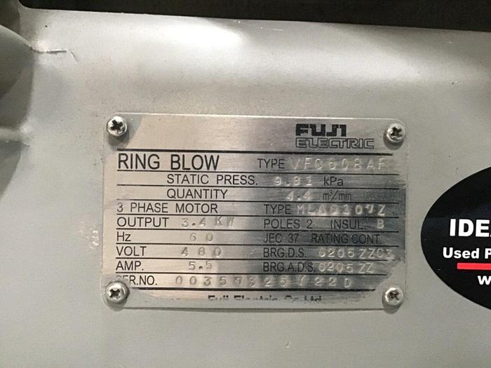 Used FUJI ELECTRIC Ring Blow Motor VFC608AF Used