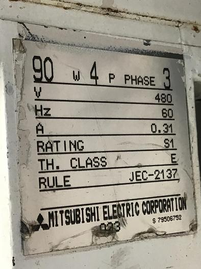 Used MITSUBISHI Geared Motor w/ Feed Throat Plate GM-JW Used #141427