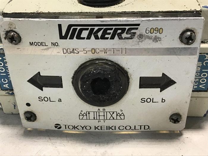Used VICKERS Valve DG4S-5-0C-W-T-11 #138011