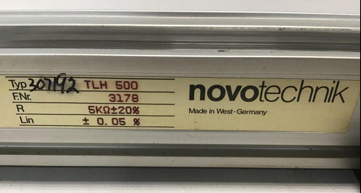 Used NOVOTECHNIK Linear Position Transducer TLH500 USED