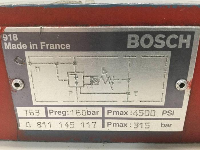 Used BOSCH Pressure Relief Valve 0 811 145 117 Used