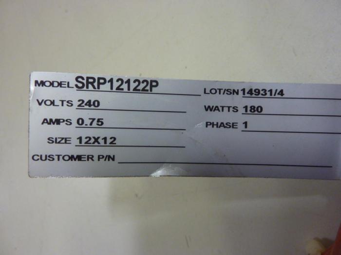 BH THERMAL PRODUCTS SRL Heating Blanket SRP12122P #61631