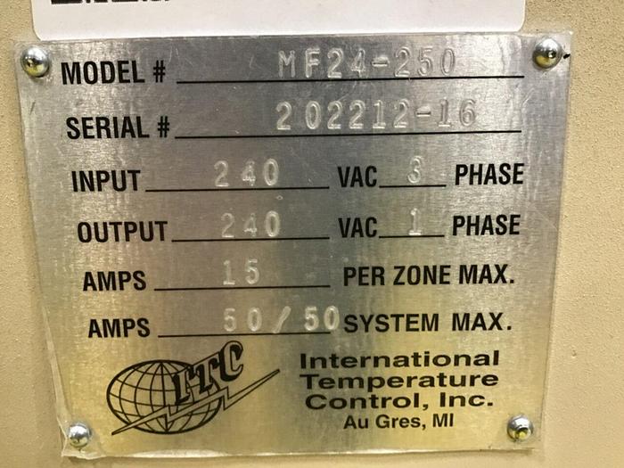 IDEAL MACHINERY 24 Zone Hot Runner IM-MF24-250-A1TP #133551