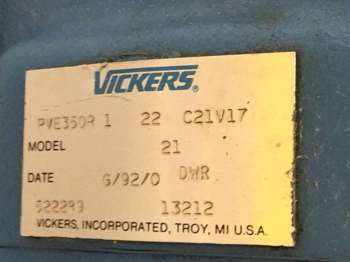 Used VICKERS Hydraulic Pump PVE350R122C21V17 Used