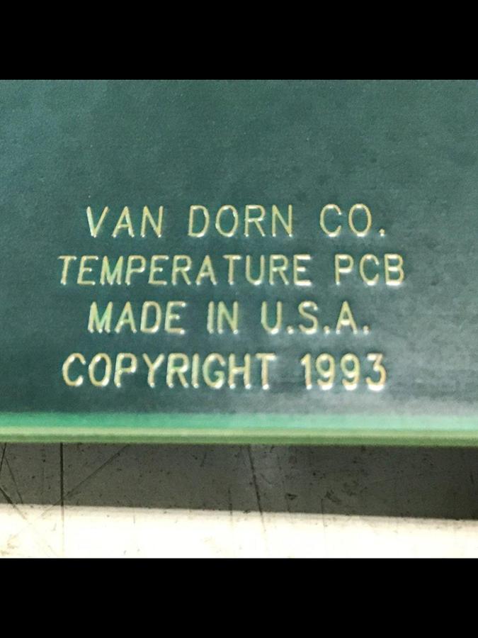 Used VAN DORN Temperature Circuit Board PC330-021 330-021 #143163