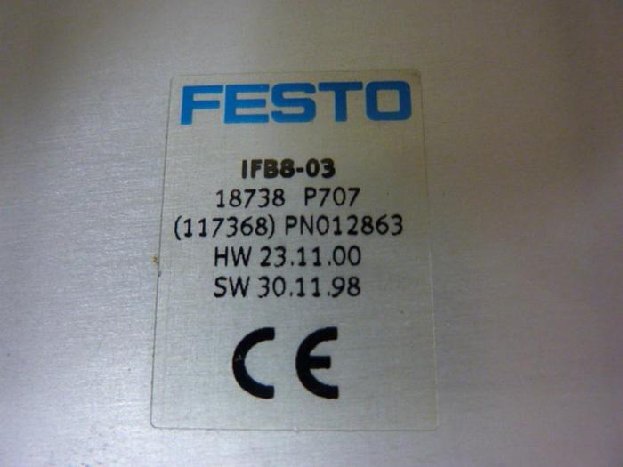 Used FESTO Control Block w/ Valves IFB8-03 #52693