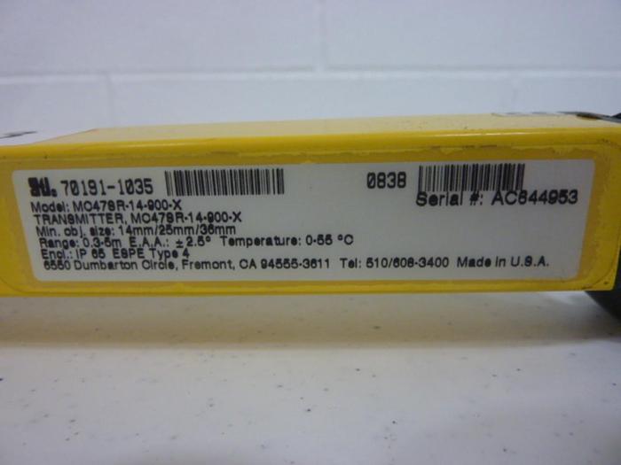 Used STI Light Curtain Transmitter MO47SR-14-900-X #49833