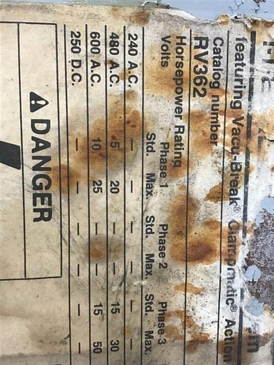 Used SIEMENS 60 Amp Buss Plug RV362 #137257