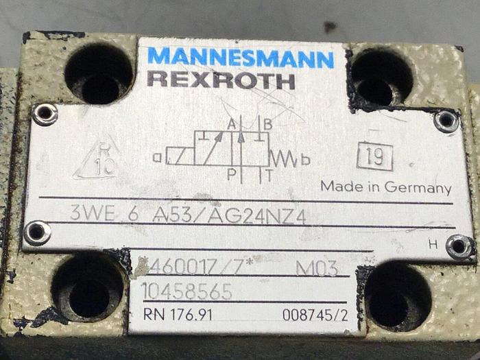 Used REXROTH Valve 4WE 6 D53 4WE6D53/AG24NZ4 Used
