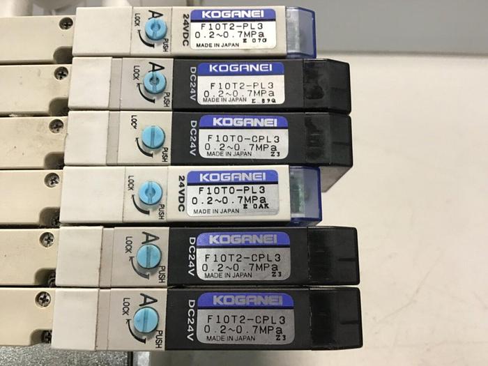 Used KOGANEI Solenoid w/ Valves F10M7AJ #120934