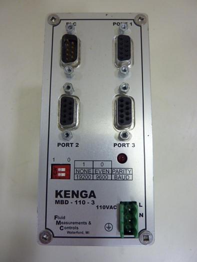 Used KENGA Fluid Measurements & Control MBD-110-3 #55729