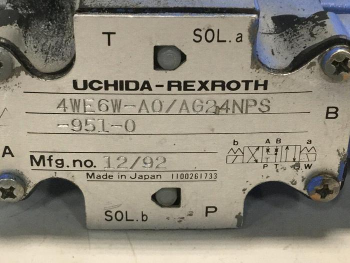 Used REXROTH Valve 4WE6WA0AG24NPS9510 #102596