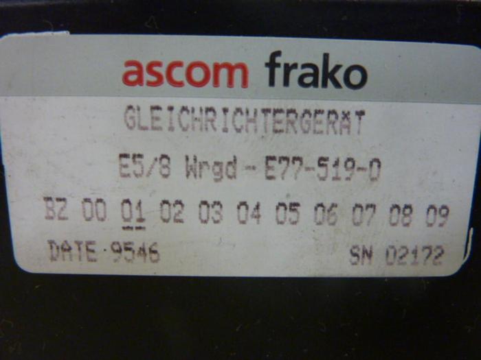 Used ASCOM FRAKO Power Supply E58WRGD-E77-519-0 #51450