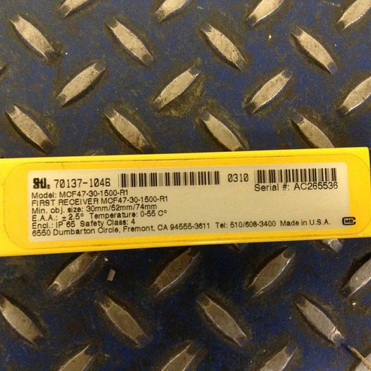 Used STI Light Curtain First Receiver MCF47-30-1500-R1 Used