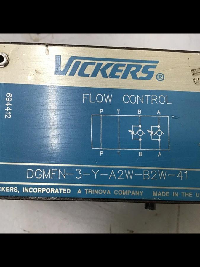 Used VICKERS Flow Control Valve DGMFN-3-Y-A2W-B2W-41 USED 