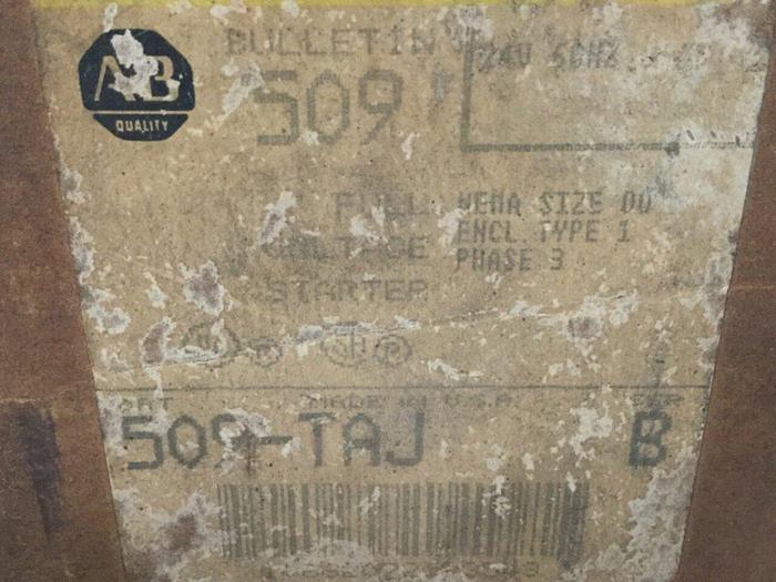 Used ALLEN BRADLEY Motor Starter Size 00 509-TAJ #110764