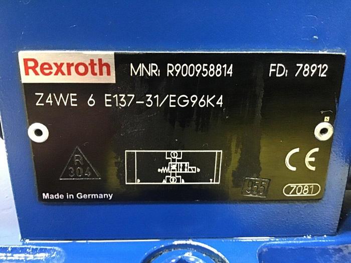 Used REXROTH Valve 4WRTE32Q2600P416EG24K31A5WB16M Used
